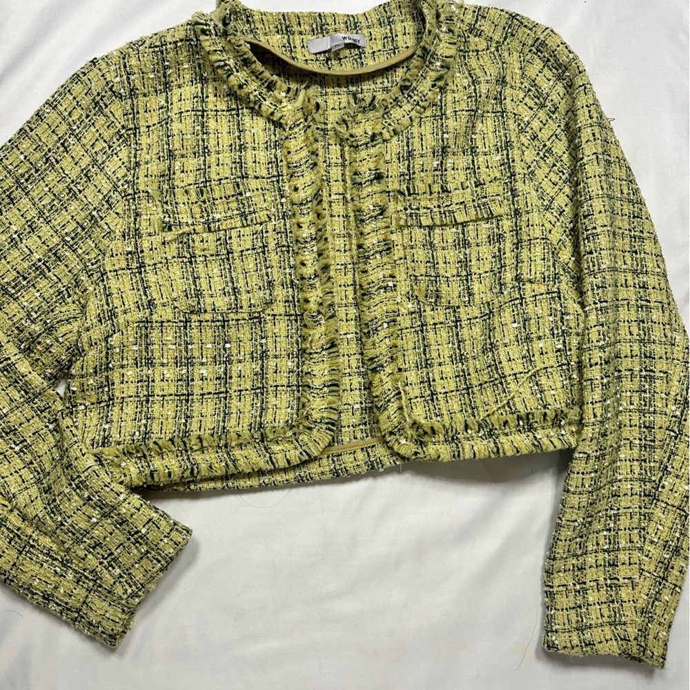 Tweed Lime Green Jacket